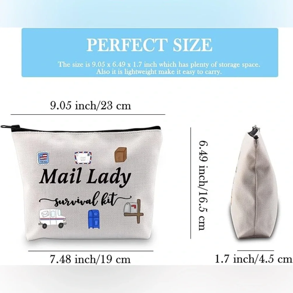 GJTIM women’s Mail Lady Survival Kit Graphic Makeup Bag